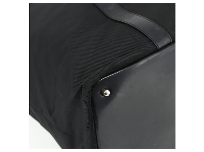 Borsa a mano in nylon nero e argento Gucci Bamboo 002 2854 0412 5 Auth bs34591 - vista 11