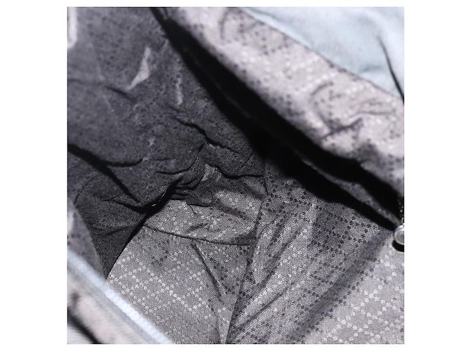 Borsa a mano in nylon nero e argento Gucci Bamboo 002 2854 0412 5 Auth bs34591 - vista 19