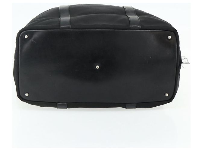 Borsa a mano in nylon nero e argento Gucci Bamboo 002 2854 0412 5 Auth bs34591 - vista 9