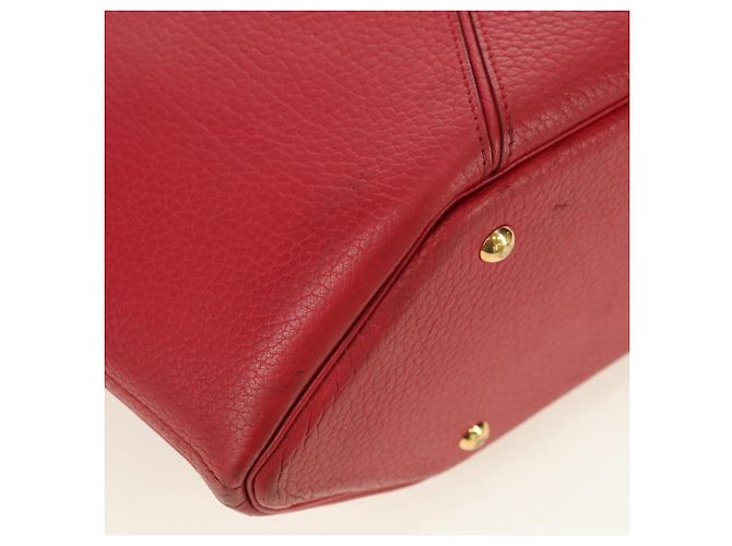 Hermès HERMES Ildvo Borsa a Mano in Pelle Rossa Oro Auth bs34829V Rosso D'oro - vista 10