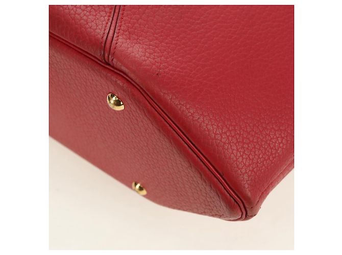 Hermès HERMES Ildvo Borsa a Mano in Pelle Rossa Oro Auth bs34829V Rosso D'oro - vista 11