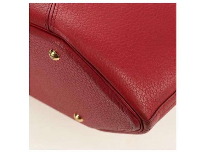 Hermès HERMES Ildvo Borsa a Mano in Pelle Rossa Oro Auth bs34829V Rosso D'oro - vista 13