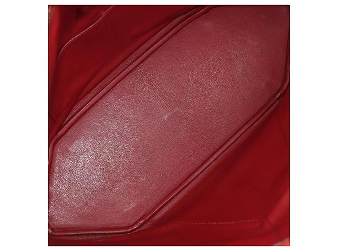 Hermès HERMES Ildvo Borsa a Mano in Pelle Rossa Oro Auth bs34829V Rosso D'oro - vista 16