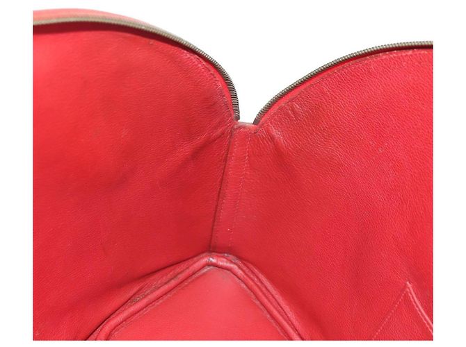 Hermès HERMES Ildvo Borsa a Mano in Pelle Rossa Oro Auth bs34829V Rosso D'oro - vista 18
