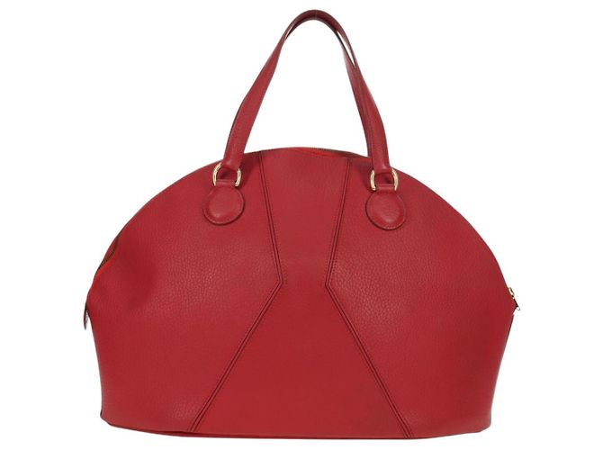 Hermès HERMES Ildvo Borsa a Mano in Pelle Rossa Oro Auth bs34829V Rosso D'oro - vista 3