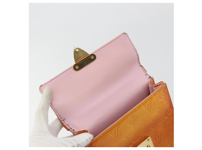 LOUIS VUITTON Borsa Vernis Spring Street Rosa Marshmallow M91033 LV Auth bs34576 - vista 21