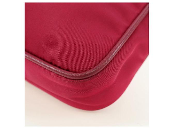 PRADA Borsa a Spalla con Catena Nylon Rosa Oro Auth 177013V D'oro - vista 15