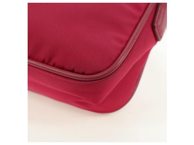 PRADA Borsa a Spalla con Catena Nylon Rosa Oro Auth 177013V D'oro - vista 17