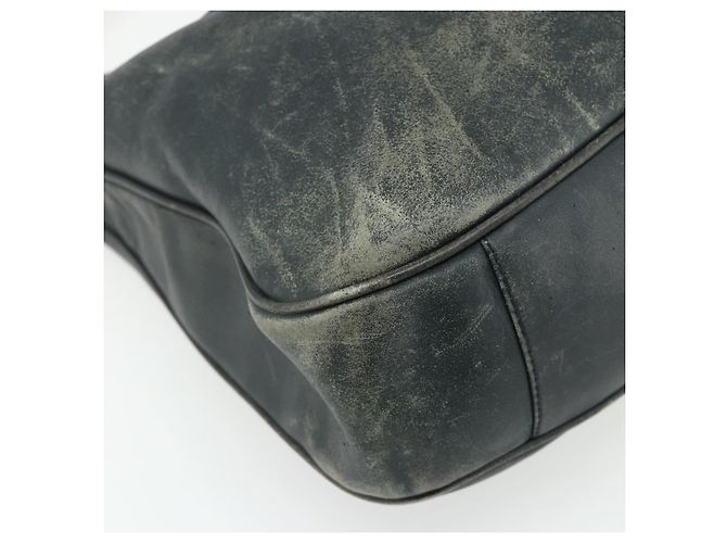 Borsa a Spalla in Pelle Gucci Bamboo 2way Nera Oro Auth 177243 Nero D'oro - vista 13