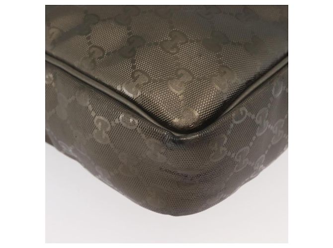 Borsa a Spalla GUCCI GG Implementation PVC Bronzo Argento 201448 Auth ka4233 - vista 10