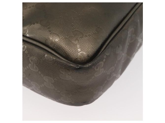 Borsa a Spalla GUCCI GG Implementation PVC Bronzo Argento 201448 Auth ka4233 - vista 12