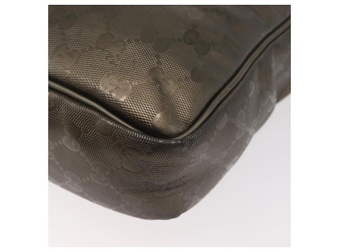 Borsa a Spalla GUCCI GG Implementation PVC Bronzo Argento 201448 Auth ka4233 - vista 13