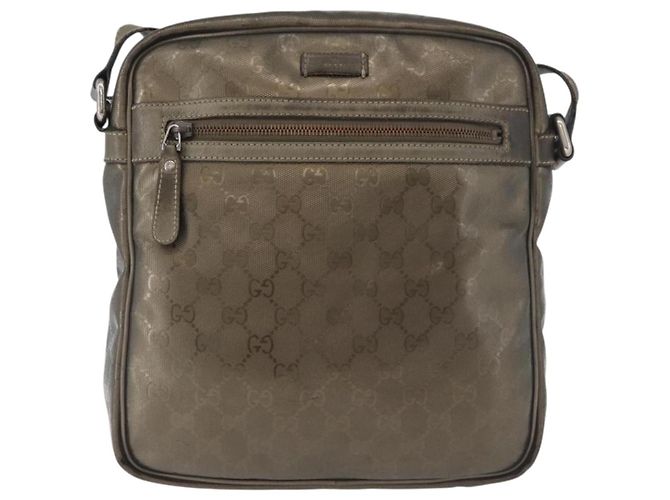 Borsa a Spalla GUCCI GG Implementation PVC Bronzo Argento 201448 Auth ka4233 - vista 2