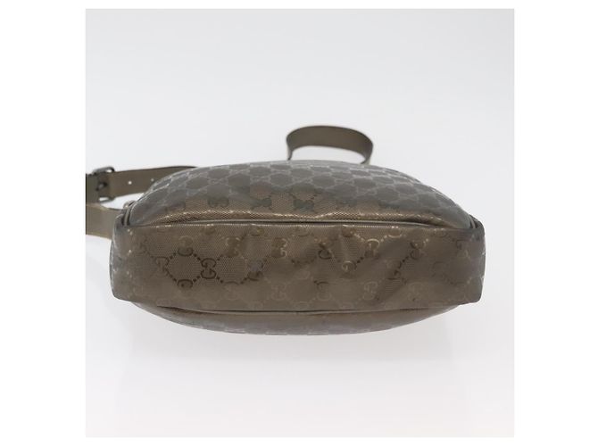 Borsa a Spalla GUCCI GG Implementation PVC Bronzo Argento 201448 Auth ka4233 - vista 9