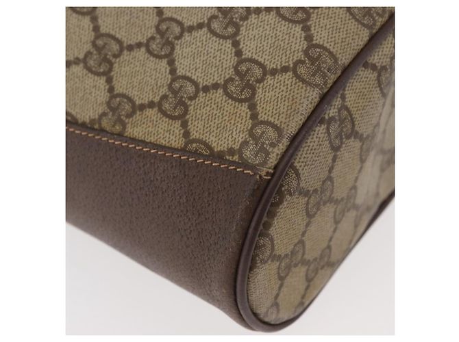 Gucci Borsa Sherry Line GG Supreme Web in PVC beige e oro 164 02 034 Auth 177007 D'oro - vista 10