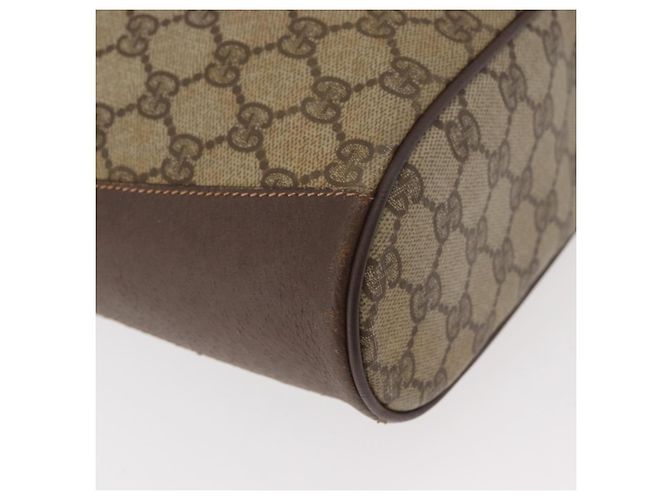 Gucci Borsa Sherry Line GG Supreme Web in PVC beige e oro 164 02 034 Auth 177007 D'oro - vista 12