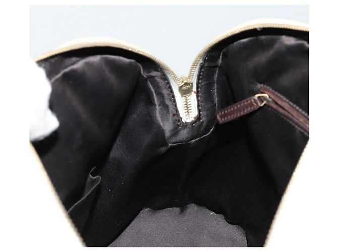 SAINT LAURENT Muse Borsa a Mano Punta Pelle Patinata Avorio Oro 156464 Auth 177545 D'oro Crudo - vista 22