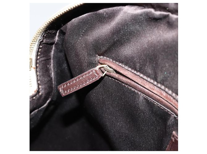 SAINT LAURENT Muse Borsa a Mano Punta Pelle Patinata Avorio Oro 156464 Auth 177545 D'oro Crudo - vista 23