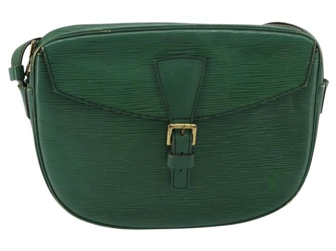 LOUIS VUITTON Borsa a Spalla Epi Jeune Fille MM Verde M52154 LV Auth BA12391 - vista 13