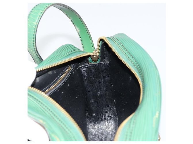 LOUIS VUITTON Borsa a Spalla Epi Jeune Fille MM Verde M52154 LV Auth BA12391 - vista 22