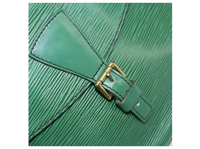 LOUIS VUITTON Borsa a Spalla Epi Jeune Fille MM Verde M52154 LV Auth BA12391 - vista 25