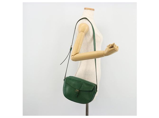 LOUIS VUITTON Borsa a Spalla Epi Jeune Fille MM Verde M52154 LV Auth BA12391 - vista 26