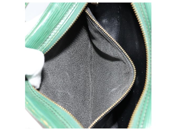 LOUIS VUITTON Borsa a Spalla Epi Jeune Fille MM Verde M52154 LV Auth BA12391 - vista 9