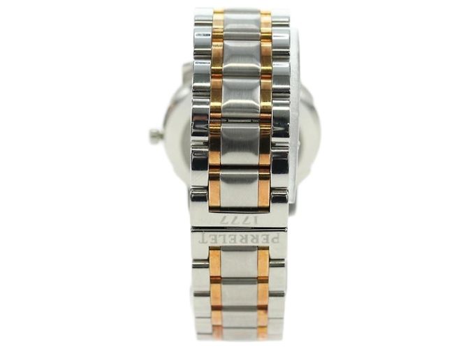 PERRELET Doppelrotor-Uhr Zweifarbendesign Nr. 45 Edelstahl Auth am6930SM Silber - Ansicht 2
