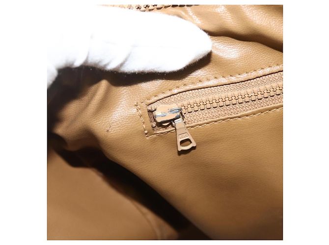 Céline Bolsa de mão em lona Macadam CELINE em couro PVC marrom e dourado Auth ka4217 - vista 20