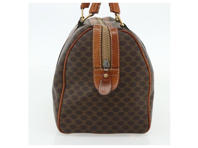 Céline Bolsa de mão em lona Macadam CELINE em couro PVC marrom e dourado Auth ka4217 - vista 3