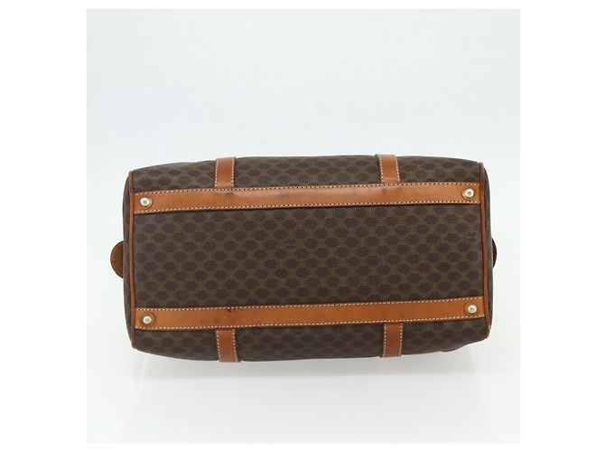 Céline Bolsa de mão em lona Macadam CELINE em couro PVC marrom e dourado Auth ka4217 - vista 5