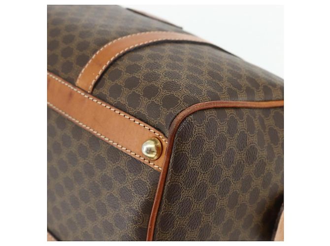 Céline Bolsa de mão em lona Macadam CELINE em couro PVC marrom e dourado Auth ka4217 - vista 9