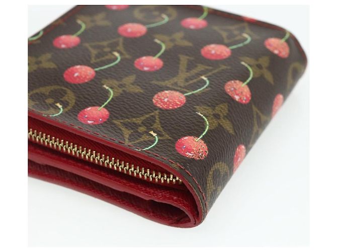 LOUIS VUITTON Monogram Cherry Compact Zip Bifold Wallet M95005 LV Auth 178602A - view 15