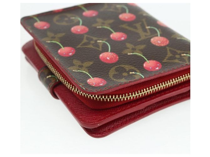 LOUIS VUITTON Monogram Cherry Compact Zip Bifold Wallet M95005 LV Auth 178602A - view 16