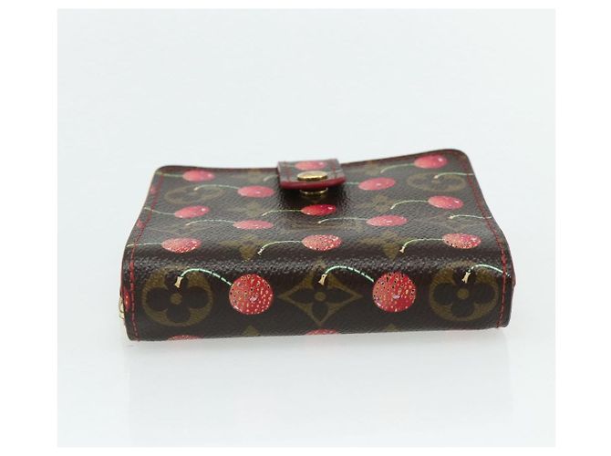 LOUIS VUITTON Monogram Cherry Compact Zip Bifold Wallet M95005 LV Auth 178602A - view 4