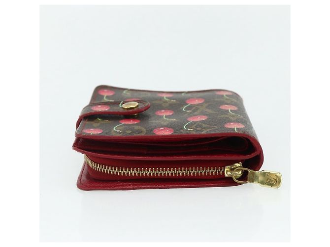 LOUIS VUITTON Monogram Cherry Compact Zip Bifold Wallet M95005 LV Auth 178602A - view 5