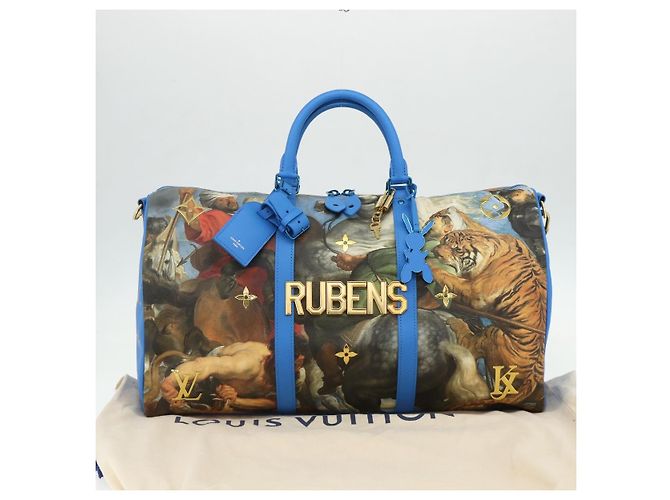 LOUIS VUITTON Collezione Masters Keepall Bandouliere 50 M43344 LV Auth 167273SM Blu - vista 12
