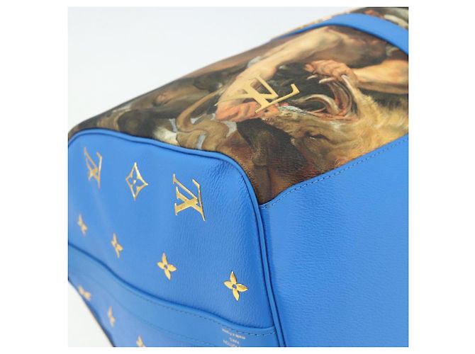 LOUIS VUITTON Collezione Masters Keepall Bandouliere 50 M43344 LV Auth 167273SM Blu - vista 17