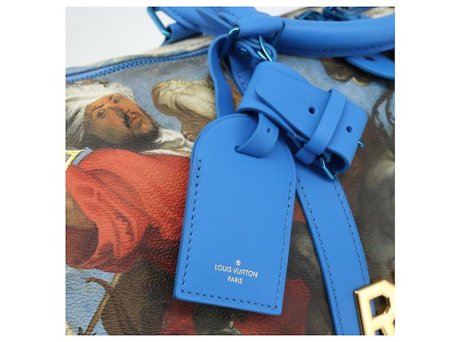 LOUIS VUITTON Collezione Masters Keepall Bandouliere 50 M43344 LV Auth 167273SM Blu - vista 21