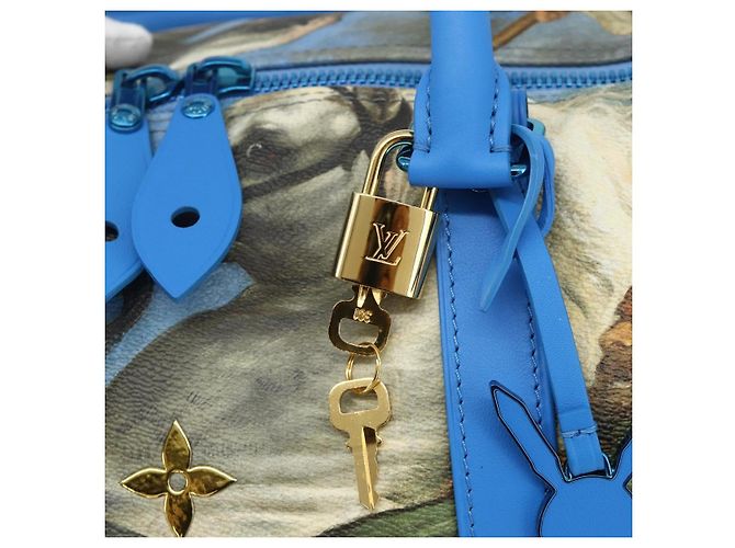 LOUIS VUITTON Collezione Masters Keepall Bandouliere 50 M43344 LV Auth 167273SM Blu - vista 23
