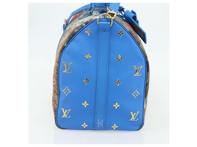 LOUIS VUITTON Collezione Masters Keepall Bandouliere 50 M43344 LV Auth 167273SM Blu - vista 3
