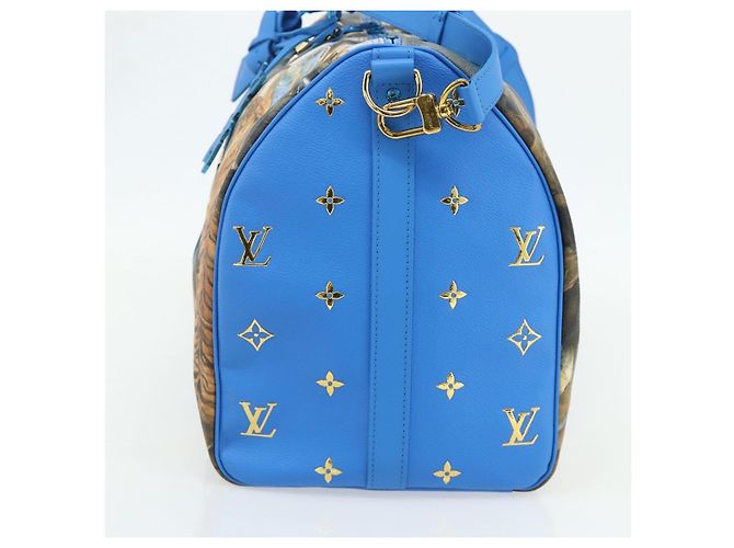 LOUIS VUITTON Collezione Masters Keepall Bandouliere 50 M43344 LV Auth 167273SM Blu - vista 4