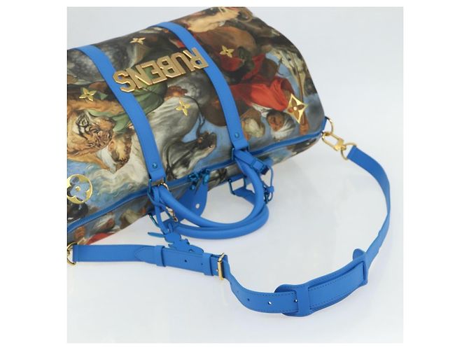 LOUIS VUITTON Collezione Masters Keepall Bandouliere 50 M43344 LV Auth 167273SM Blu - vista 8