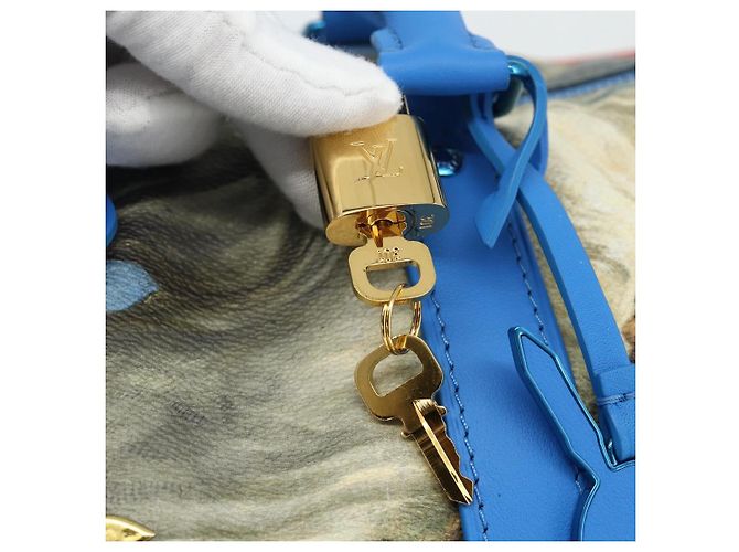 LOUIS VUITTON Collezione Masters Keepall Bandouliere 50 M43344 LV Auth 167273SM Blu - vista 9