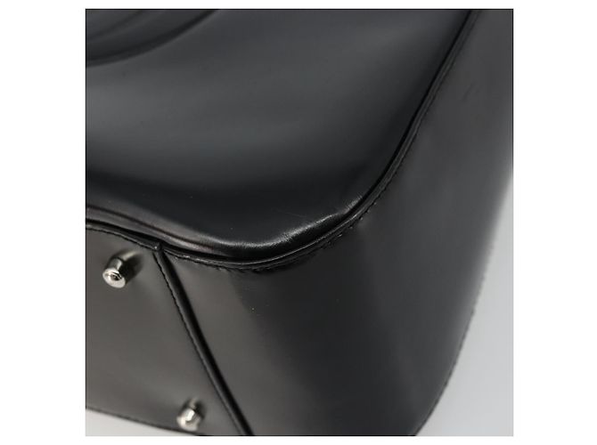 Borsa a mano GUCCI in pelle verniciata nera e argento 000 2058 0504 5 Auth 177486 Nero - vista 10