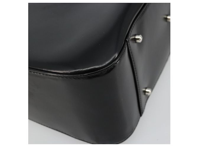 Borsa a mano GUCCI in pelle verniciata nera e argento 000 2058 0504 5 Auth 177486 Nero - vista 11