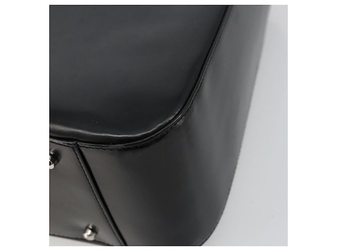 Borsa a mano GUCCI in pelle verniciata nera e argento 000 2058 0504 5 Auth 177486 Nero - vista 12