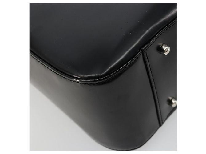 Borsa a mano GUCCI in pelle verniciata nera e argento 000 2058 0504 5 Auth 177486 Nero - vista 13
