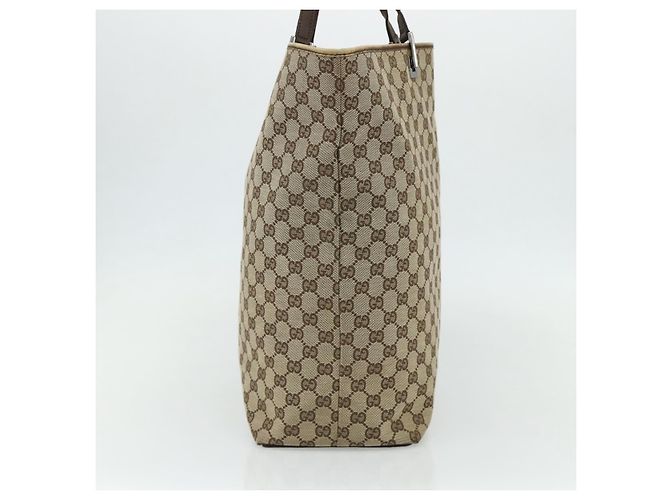 Borsa Tote GG Canvas Gucci Beige Argento 31242 Auth 178007 - vista 5