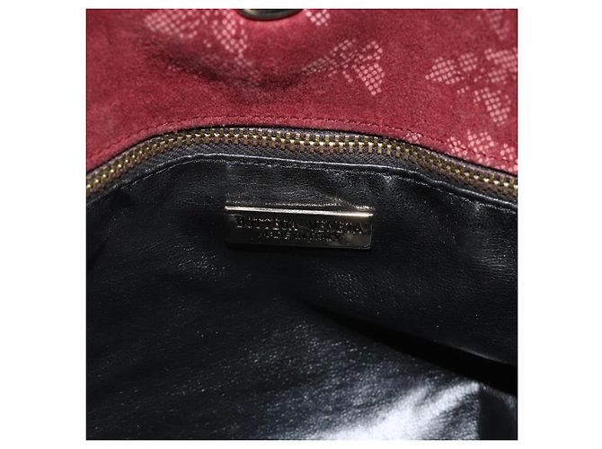 Borsa a Spalla Bottega Veneta Camoscio Bordeaux Oro Auth bs34964 D'oro Bordò - vista 10